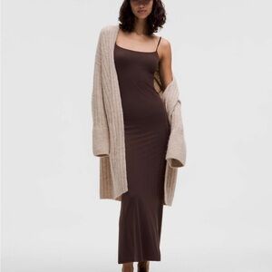 Lululemon Athletica Tan Alpaca Wool Cardigan